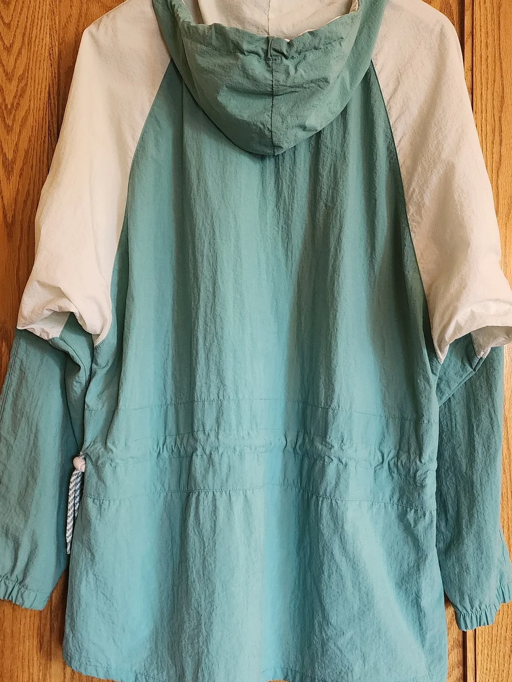Vintage Nike Silver Tag Teal & White Colorblock 1/4 Zip